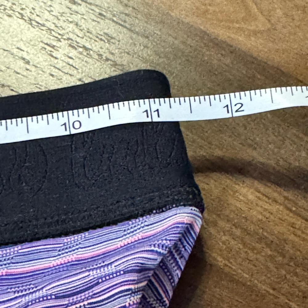 Girls Lululemon Purple Striped Athletic Shorts - Picture 6 of 11